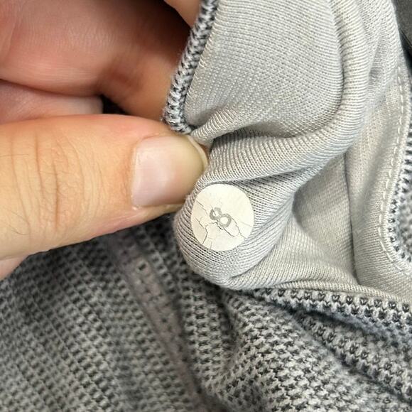 Lululemon Wunder Under Cropped Leggings Women's Sz 8 Gray Stretch Workouts - Picture 4 of 4